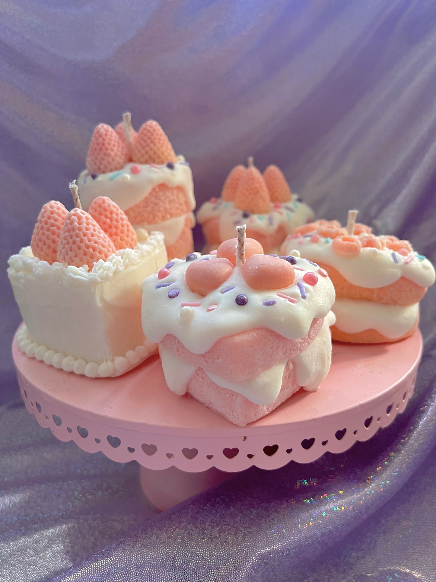 Birthday Cake Scented Dessert Candles (Customizable)